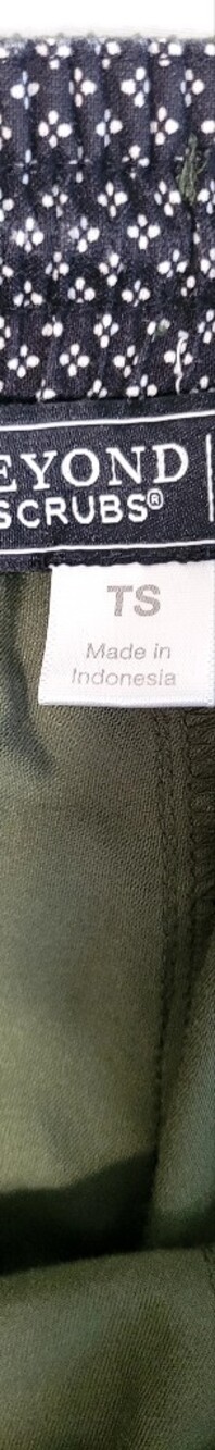 Beyond Scrubs, Olive Green Small Top, Small Tall Jogger Bottom. - Picture 8 of 14